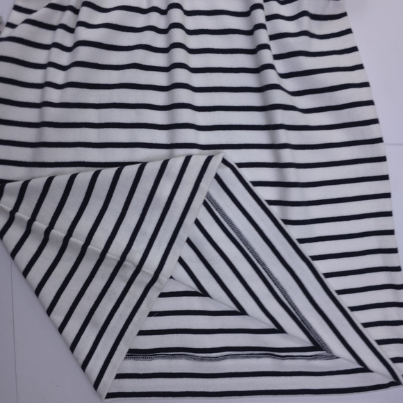 New Jones New York Cotton Striped Black and White Dress Sz M - Picture 7 of 7